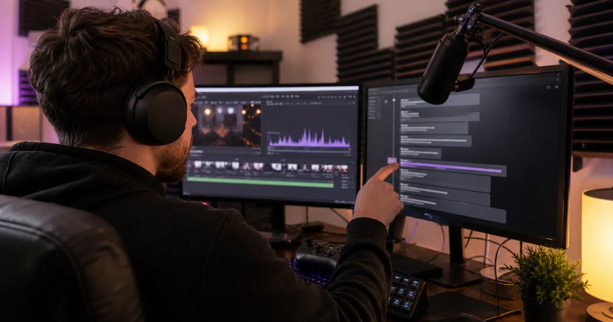 Gaming Streamers: Find Highlight Clips with Transcription